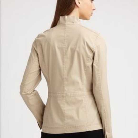 EIleen Fisher Ruffle Collar Utility Jacket - Picture 16 of 16